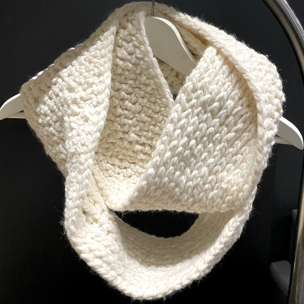 White handmade scarf